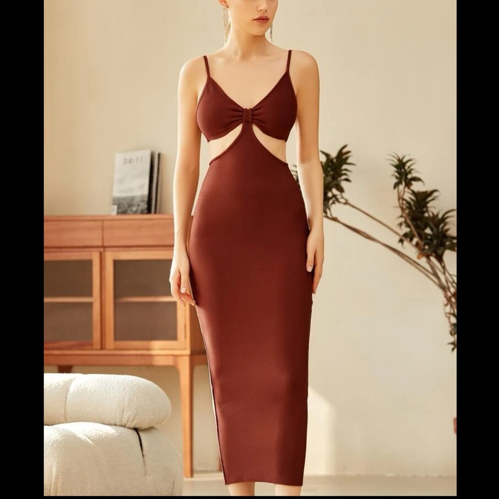 Cut-out Bandage Dress